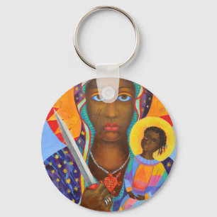 Porte-clés Erzulie Dantor Black Madonna Voodoo New Orleans