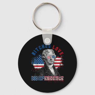 Porte-clés Es Love Independence Funny 4 juillet Amérique Usa