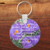 Porte-clés Esaïe 35:1-2 ~ Le Crocus (Recto)