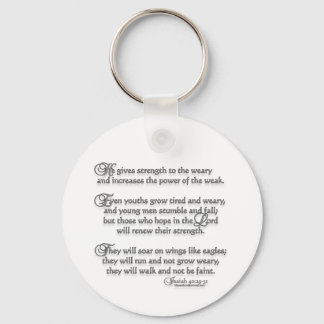 Porte-clés Ésaïe 40:29-31
