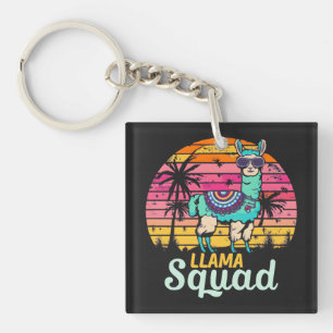 Porte-clés Escadron de Llama Vintage cool