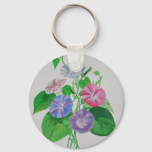 Porte-clés Escalade colorée Matin Glory Botanical Art