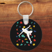 Porte-clés Escalade murale Indoor Rock Climbers Action Sports (Recto)