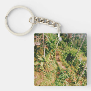 Porte-clés Escalier de la forêt tropicale de Bali
