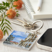 Porte-clés Escaliers avec anges en pierre à l'église Loreto P (Devant Droit)