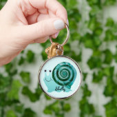 Porte-clés Escargot bleu (Main)