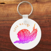 Porte-clés Escargot dans le style graphique (Recto)