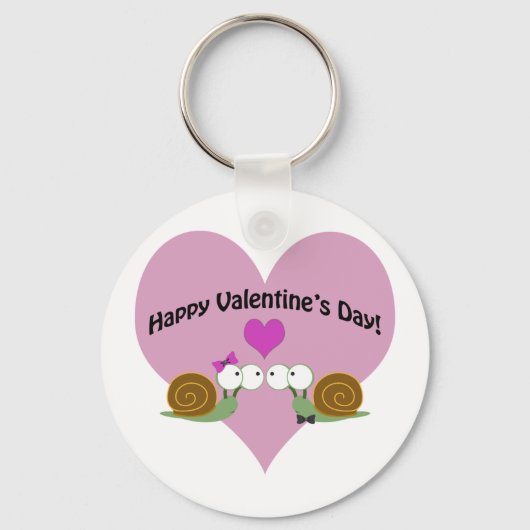 Porte-clés Escargots de la Saint-Valentin (Recto)