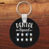 Porte-clés Escouade dentaire Étudiant dentaire (Recto)