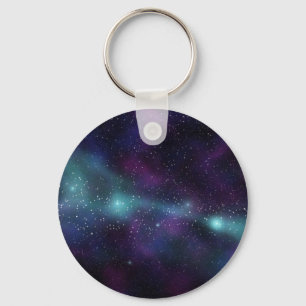Porte-clés Espace de galaxie coloré