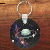 Porte-clés Espace, Saturne Anneaux & Lunes (Recto)
