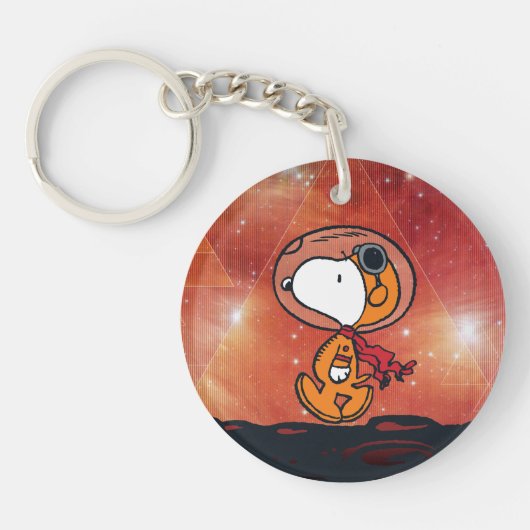 Porte-clés ESPACE | Snoopy Geometry Moon Walk (Devant)