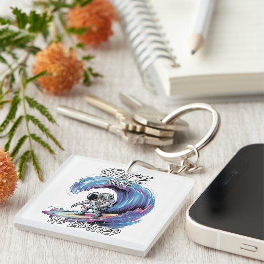 Porte-clés Espace surf pas de chemise limitée (Devant Droit)