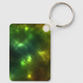 Porte-clés Espaces cosmiques abstraits de constellations (Verso)