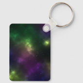 Porte-clés Espaces cosmiques abstraits de constellations (Verso)