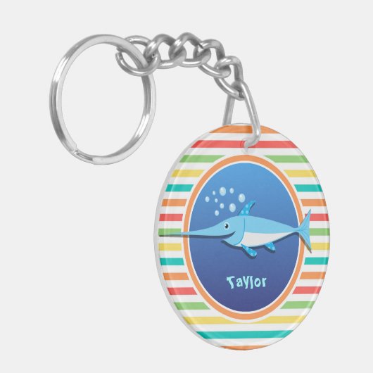 Porte-clés Espadon ; Grandes arc-en-ciel lumineuses (Devant gauche)