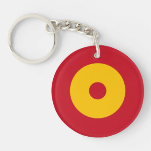 Porte-clés Espagne drapeau pays rond rond symbole cercle symb