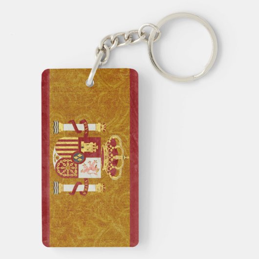 Porte-clés Espagne Drapeau Porte - clé Souvenir (Dos)