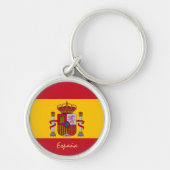 Porte-clés Espagne & Espagne Drapeau mode, Voyage / fans de s (Devant)