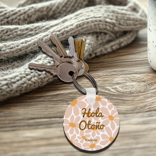 Porte-clés Espagnol Bonjour Automne Vibes Personnaliser