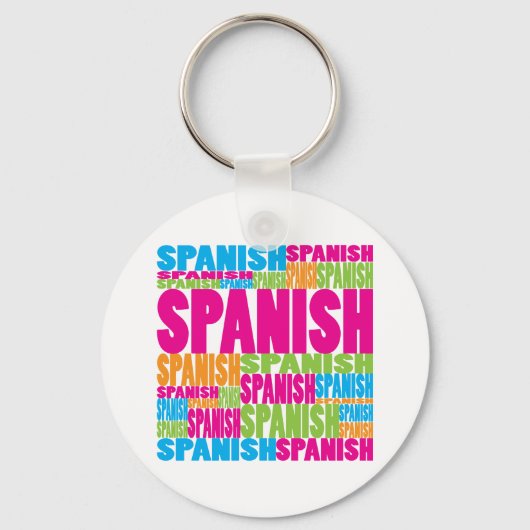 Porte-clés espagnol coloré (Recto)