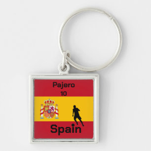 Porte-clés Espagnol Football, personnalisable