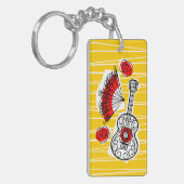 Porte-clés Espagnol Souvenirs Texte porte - clé rectangle acr (Devant gauche)