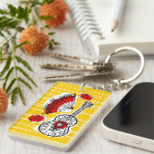 Porte-clés Espagnol Souvenirs Texte porte - clé rectangle acr (Devant droit)