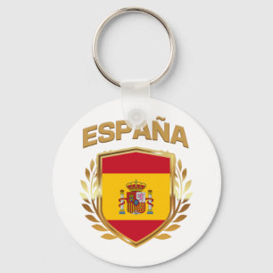 Porte-clés Espana Espagne - Bouclier Drapeau