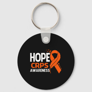 Porte-clés Espère CRPS Mois de sensibilisation Orange Ribbon 