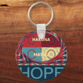 Porte-clés Espoir Pacifique : Un Design Calme Hakuna Matata (Recto)