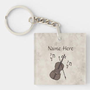 Porte-clés Espresso Violino-Violon créé avec des grains de ca