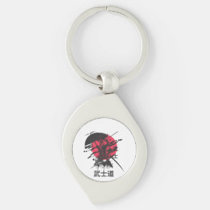 Porte-clés Esprit Bushido : Esthétique de guerrier samouraï