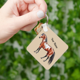 Porte-clés Esprit de la pluie - cheval, debout -