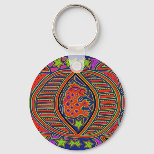 Porte-clés Esprit de Tortue Chamanique (Recto)
