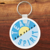 Porte-clés Esprit d'équipe - Escalade de montagne (Recto)