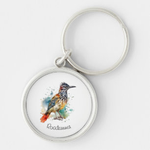 Porte-clés Esprit du désert, Grand Géocoucou en aquarelle per