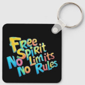 Porte-clés Esprit libre coloré (Dos)