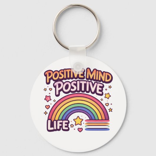 Porte-clés Esprit Positif Vie Positive (Recto)
