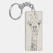 Porte-clés Esquisse de portrait de Giraffe (Devant gauche)