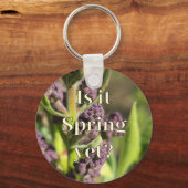 Porte-clés Est-ce déjà le Printemps ? Bourgeons de Lilas (Verso)