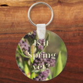 Porte-clés Est-ce déjà le Printemps ? Bourgeons de Lilas (Recto)