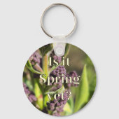Porte-clés Est-ce déjà le Printemps ? Bourgeons de Lilas (Verso)