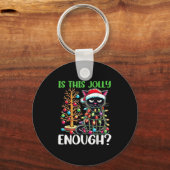 Porte-clés Est-Ce Que C'Est Assez Jolly Assez Drôle Chat Noir (Recto)