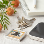 Porte-clés Est l'étreinte. Il aime (Côté)