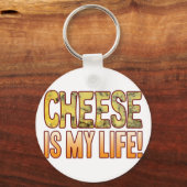 Porte-clés Est Mon Fromage bleu Vie (Recto)