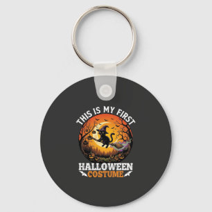 Porte-clés Est Premier Costume d'Halloween Balai Chat Noir_1
