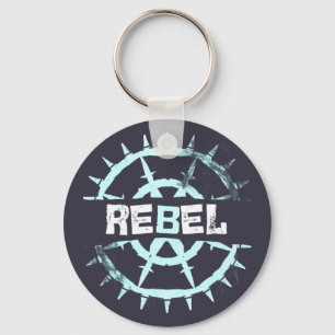 Porte-clés Esthétique Cyber Grunge Fil Barbelé Rebelle