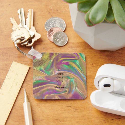 Porte-clés Esthétique holographique (Bureau)