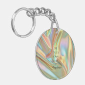 Porte-clés Esthétique holographique (Devant gauche)